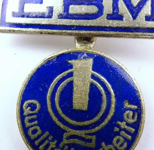 #e8065 DDR Abzeichen EBM Qualitätsarbeiter silberfarben