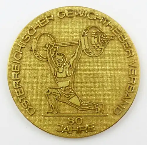 #e8023 Medaille: 80 Jahre Österreichischer Gewichtheber Verband