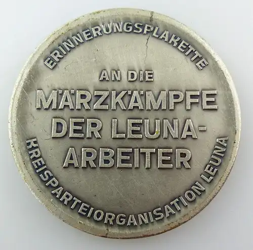 Erinnerungsplakette an die Märzkämpfe der Leuna Arbeiter Kreisparteio, Orden3311