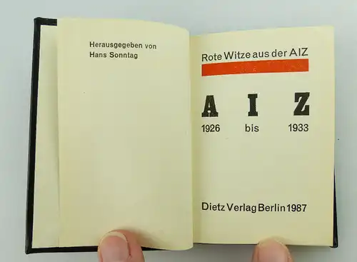 Minibuch: Rote Witze aus der AIZ Dietz Verlag Berlin 1987 e244