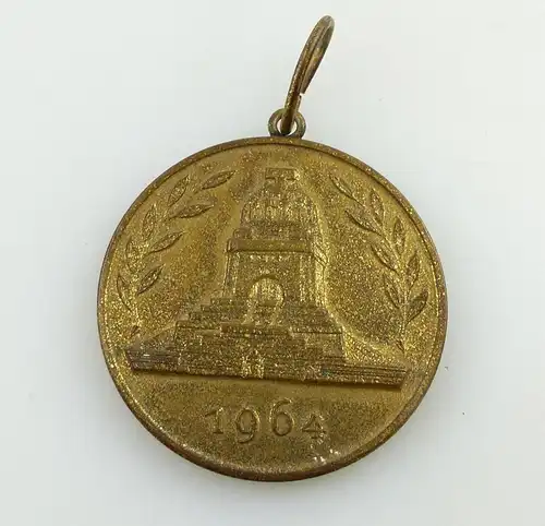 e11751 Original alte Medaille Leipzig 1964 Groß Staffellauf