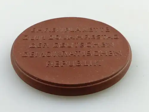 e11749 Meissen Medaille Böttger Steinzeug Cottbus 20 Jahrestag der DDR