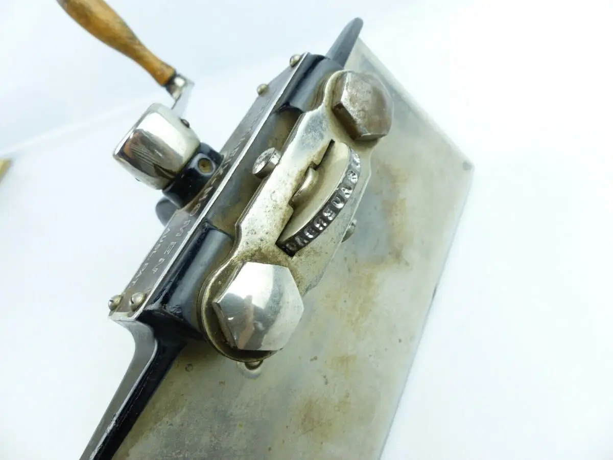 E11745 Fermafix Nomen Antikes Bürogerät zum Krimpen von Blättern ohne Klammern 5