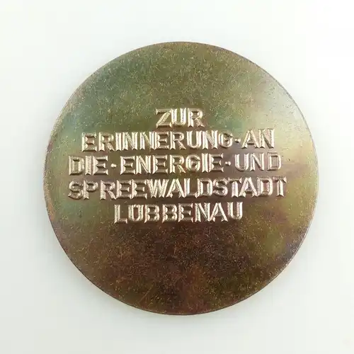 e11855 Original alte Medaille Energie und Spreewaldstadt Lübbenau