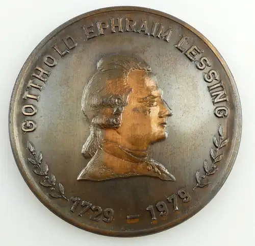 e11854 Lessing Medaille Kulturbund der DDR Fachgruppe Numismatik Kamenz