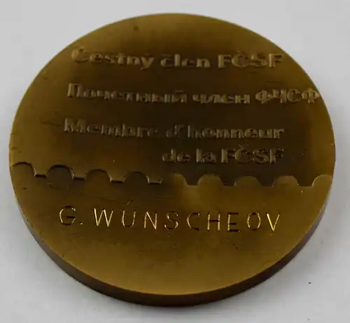 e11883 Original alte Medaille Bronze in OVP CSSR in OVP