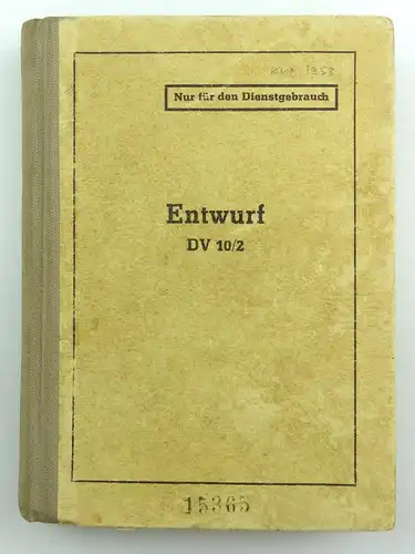 #e5911 Buch: Entwurf DV-10/2 Sportvorschrift für den Dienstgebrauch KVP 1953