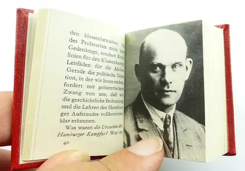 Minibuch Ernst Thälmann Geschichte der Politik Dietz Verlag Berlin 1979 r682