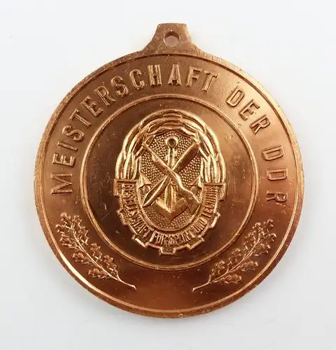 e9337 GST Medaille Meisterschaft der DDR bronzefarben