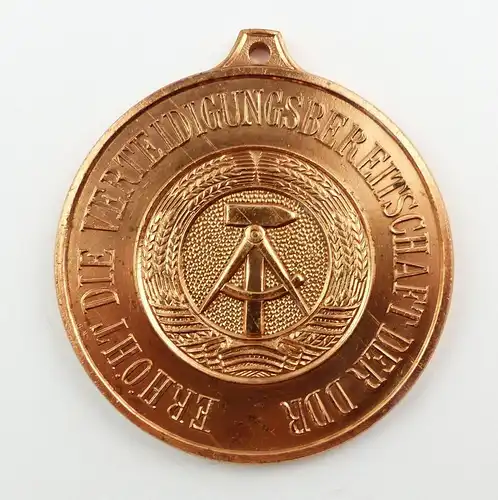 e9337 GST Medaille Meisterschaft der DDR bronzefarben