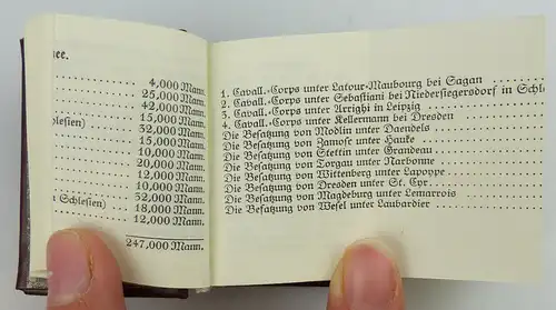 seltenes Minibuch im Etui mit Heft: 175 Jahre Völkerschlacht bei Leipzig