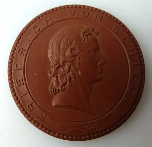 Meissen Medaille: Schillers Wohnhaus Weimar, Friedrich von Schiller, Orden1422