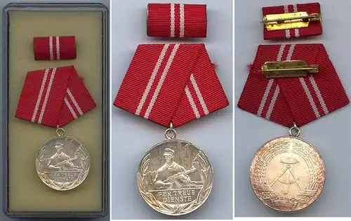 DDR Medaille Kampfgruppen der Arbeiterklasse in Silber
