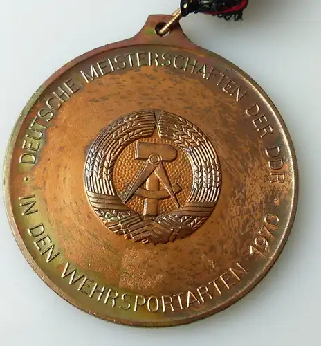 Medaille : Deutsche Meisterschaften in den Wehrsportarten der DDR 1970 / r396