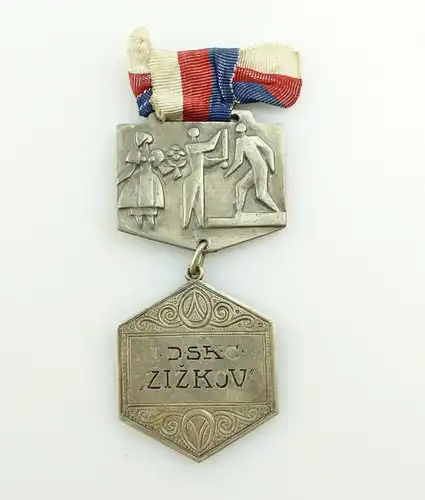 e11924 Alte Siegermedaille von 1913 aus Tschechien