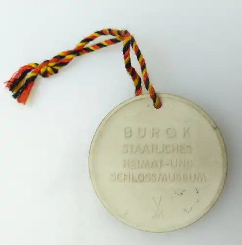 Meissen Medaille: BURGK staatliches Heimat- und Schlossmuseum Schloss  bu0676