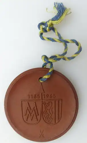 Meissen Medaille: 1165 1965 deutsche demokratische Republik 800 Jahre bu0674