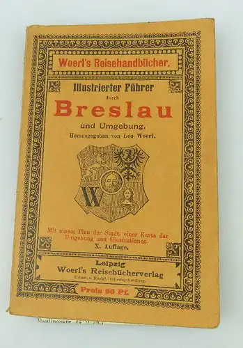 Buch illustrierter Führer durch Braslau und Umgebung Leo Woerl bu0885