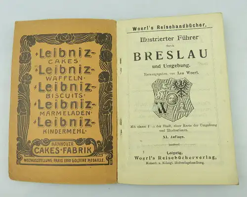 Buch illustrierter Führer durch Braslau und Umgebung Leo Woerl bu0885