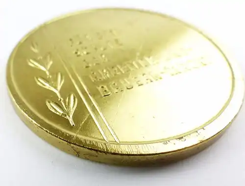 #e8047 Medaille: Zollverwaltung der DDR goldfarben  defekt