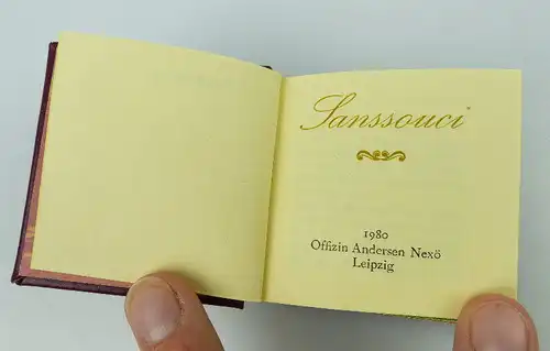 Minibuch: Sanssouci 1980 Offizin Andersen Nexö bu0926