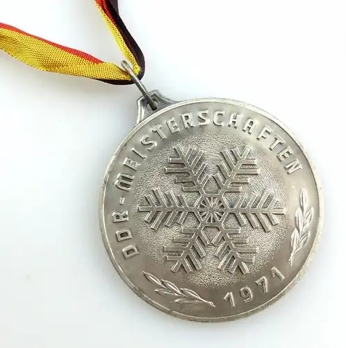 #e5607 Medaille DDR Meiterschaften 1971 Deutscher Skiläufer-Verband der DDR