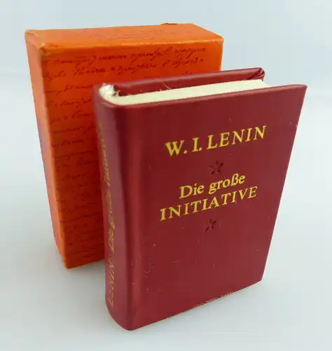 Minibuch : W.I.Lenin Die Große Initiative Dietz Verlag Berlin 1983 e122
