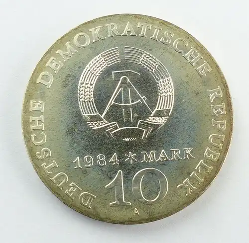 #e8658 10-Mark-Gedenkmünze von 1984 - DDR - Alfred Brehm - Marabu - A
