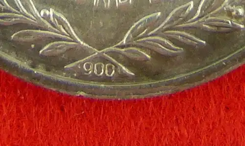 Verdienstmedaille der NVA in 900er Silber Punze 4 VGL.Band I NR.146d / r170