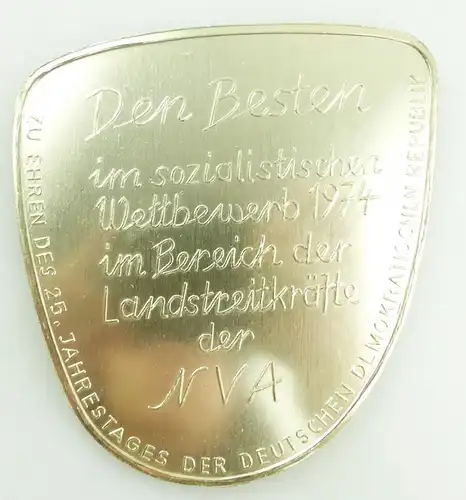 e12042 Ehrengeschenk Landstreitkräfte der NVA DDR XXV Soldatenauftrag 1974