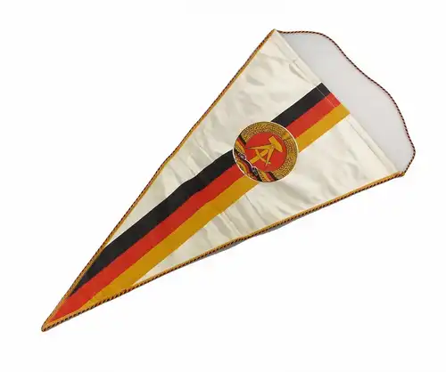 #e7148 Großer alter Wimpel DTSB SV Dynamo zum 20. Jahrestag der DDR defekt