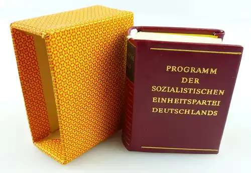 Minibuch : Programm der SED, Dietz Verlag Berlin 1982 /r608