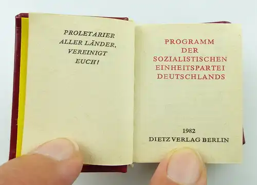 Minibuch : Programm der SED, Dietz Verlag Berlin 1982 /r608