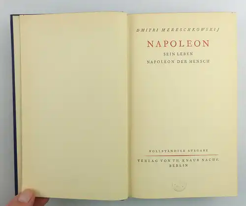 Buch: Mereschkowskij Napoleon Sein Leben Vollständige Ausgabe e1556