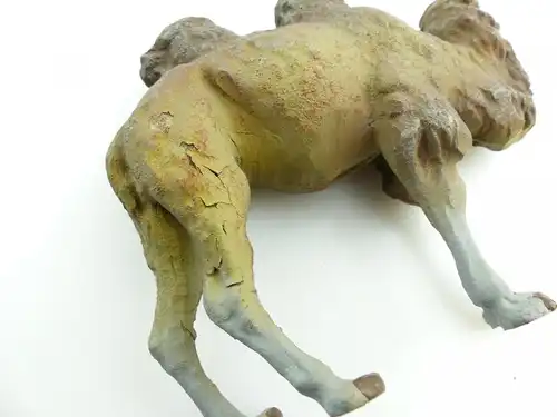 e9415 Kamel mit Jungtier aus Lineol wohl 50er Jahre