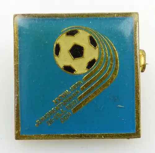 #e3326 Abzeichen XXXIII. / 33. UEFA Juniorenturnier 18.- 25.5.1980 DDR