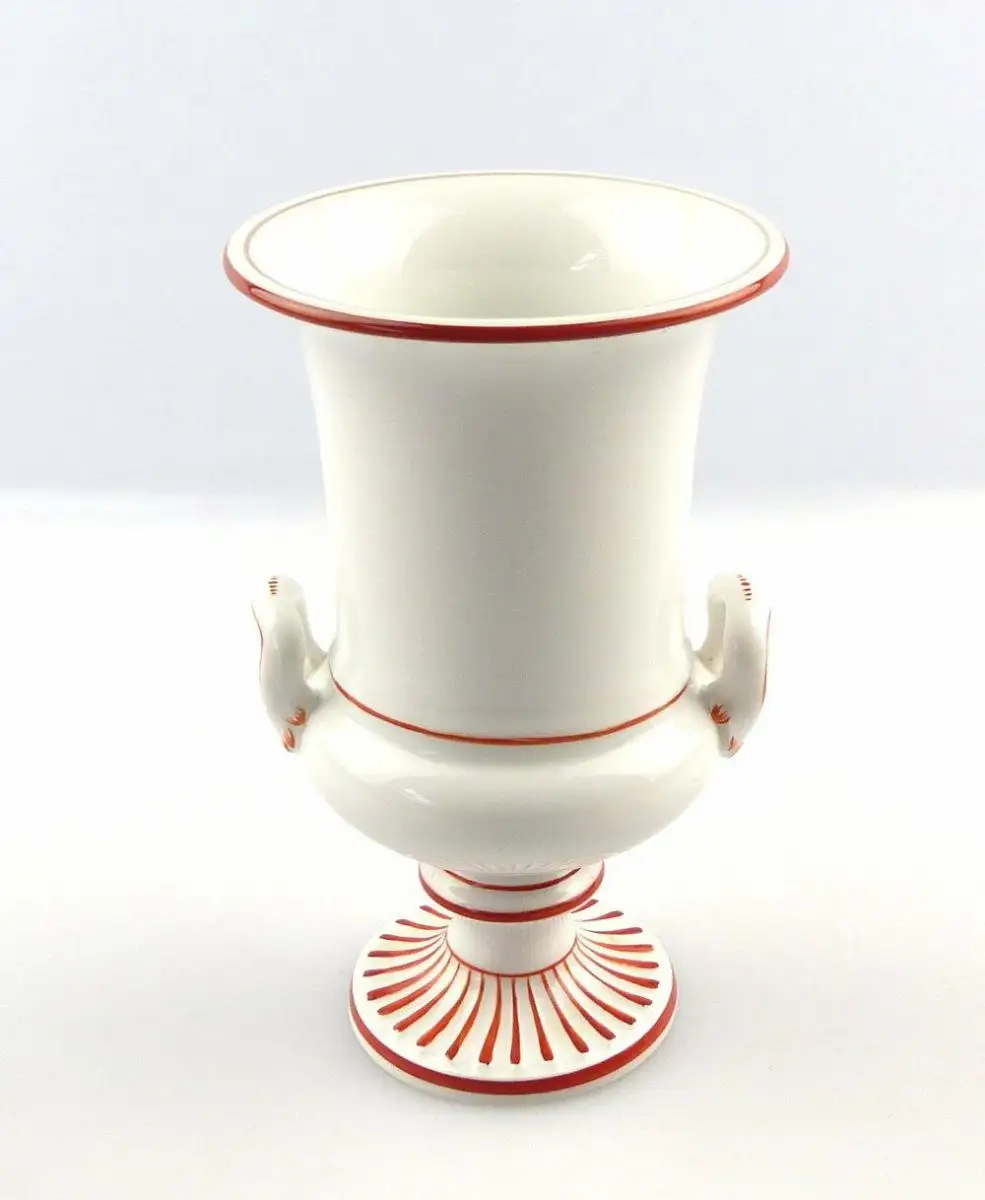#e3952 Meissen Porzellan Blumenvase Vase Henkelvase 1. Wahl Höhe ca. 13 cm 0