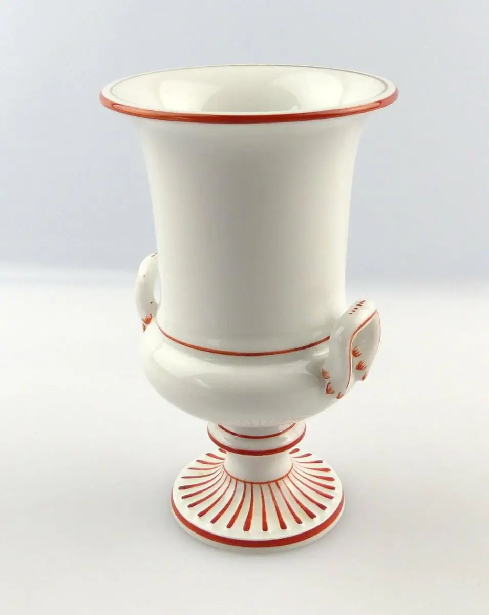 #e3952 Meissen Porzellan Blumenvase Vase Henkelvase 1. Wahl Höhe ca. 13 cm 1