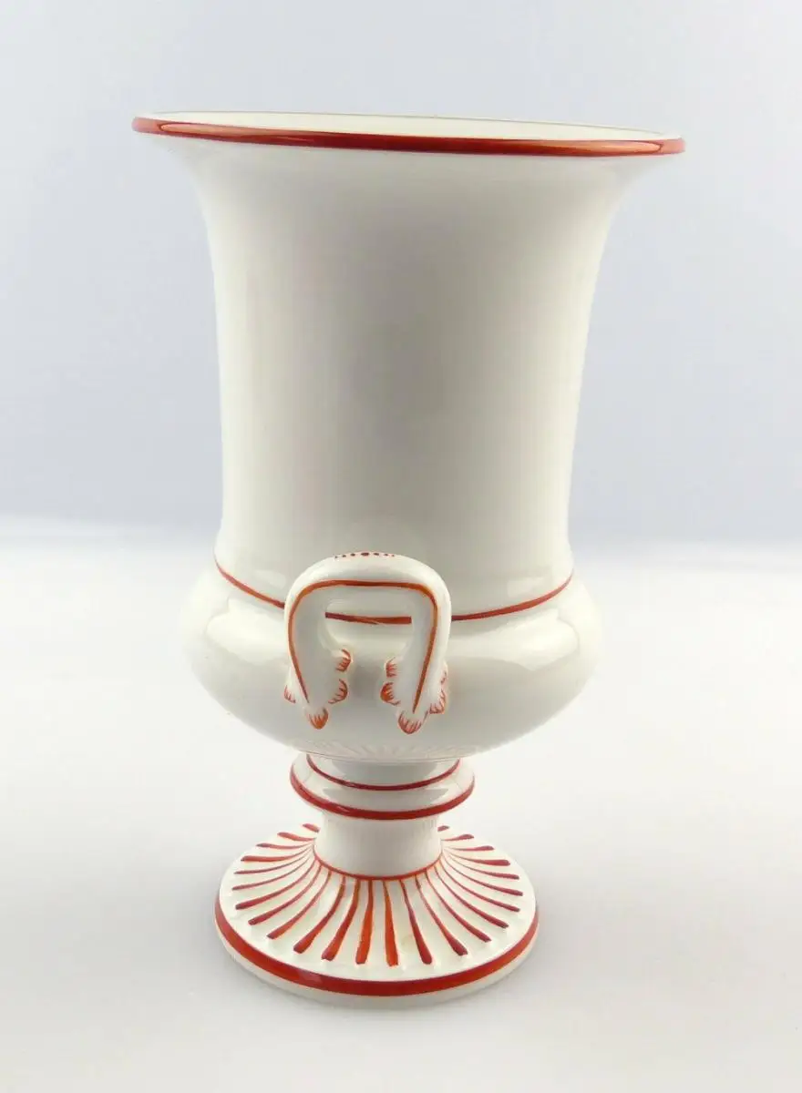 #e3952 Meissen Porzellan Blumenvase Vase Henkelvase 1. Wahl Höhe ca. 13 cm 2
