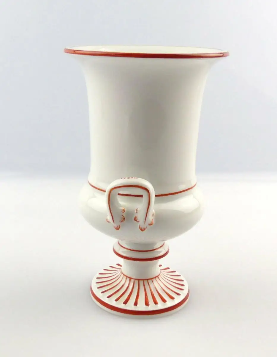 #e3952 Meissen Porzellan Blumenvase Vase Henkelvase 1. Wahl Höhe ca. 13 cm 3