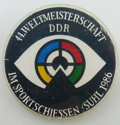 GST Abzeichen: 44. Weltmeisterschaft im Sportschiessen Suhl 1986 DDR, GST023