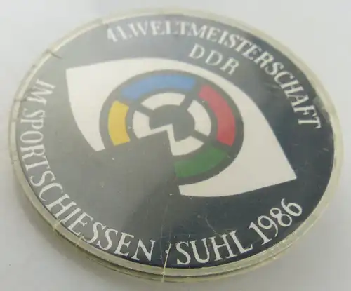 GST Abzeichen: 44. Weltmeisterschaft im Sportschiessen Suhl 1986 DDR, GST023