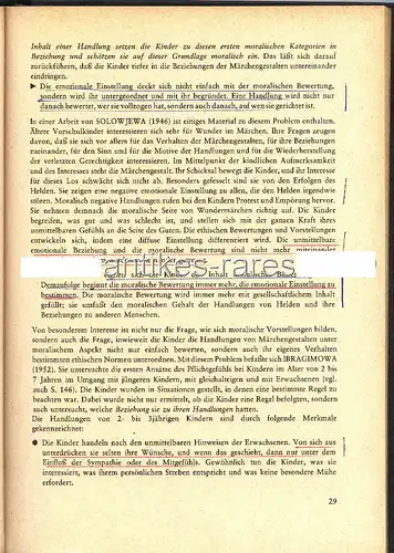 Psychologie der Persönlichkeit und Tätigkeit des Vorschulkindes 1971