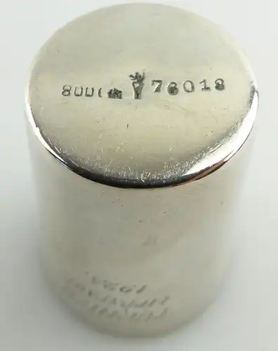 Original alter Schnapsbecher /Wodkabecher aus 800 (Ag) Silber 1928 e1314