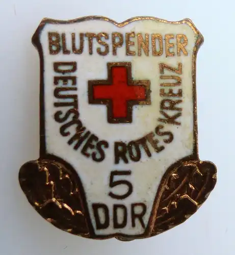 Abzeichen: Blutspender DRK 5 DDR Spezialkatalog Band VIII Nr. 53c 1962-75 e1679