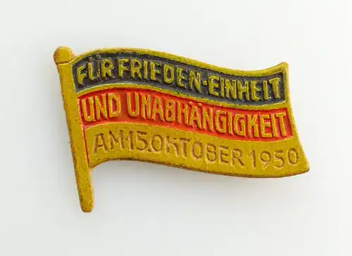 #e4987 Original altes DDR Abzeichen aus Pappe 15. Oktober 1950