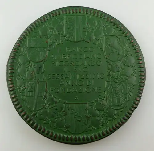 Italienische Medaille: il banco ambrosiano ricordando il svo sessante, Orden3345
