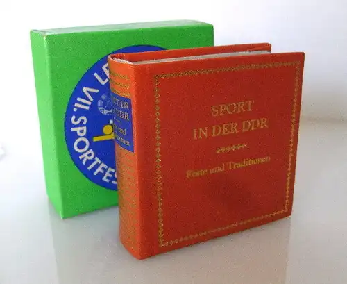 Minibuch: Sport in der DDR Feste und Traditionen bu 0035