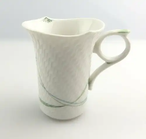 #e4041 Meissen Mokkatasse Wellenspiel Relief Waldflora 1. Wahl mit Geschenkbox