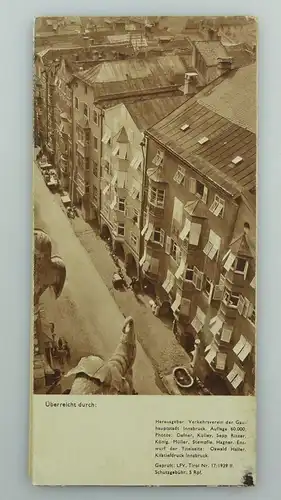 #e8283 Alte Reisebroschüre Innsbruck und seine Umgebung 1939 Tirol